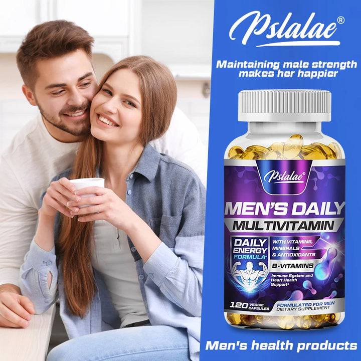 Suplemento Multivitamínico Masculino com Vitaminas A, B12, C, D e E para Energia 