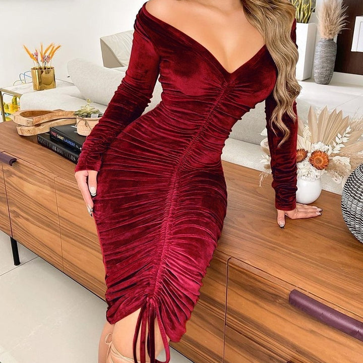 Pencil Velvet Dress