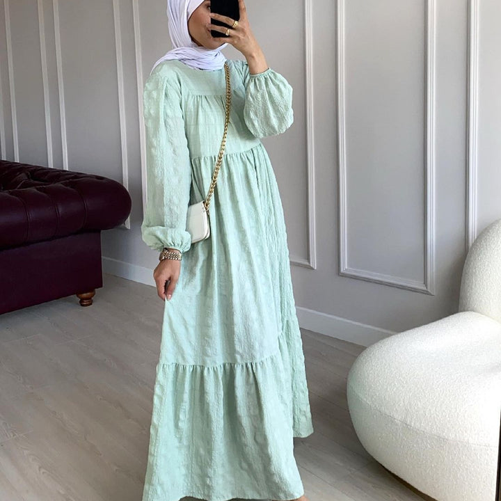 Vestido Solto Robe Moda Abaya